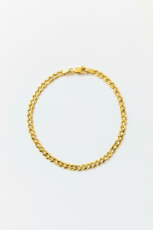 10K Curb Bracelet Link
