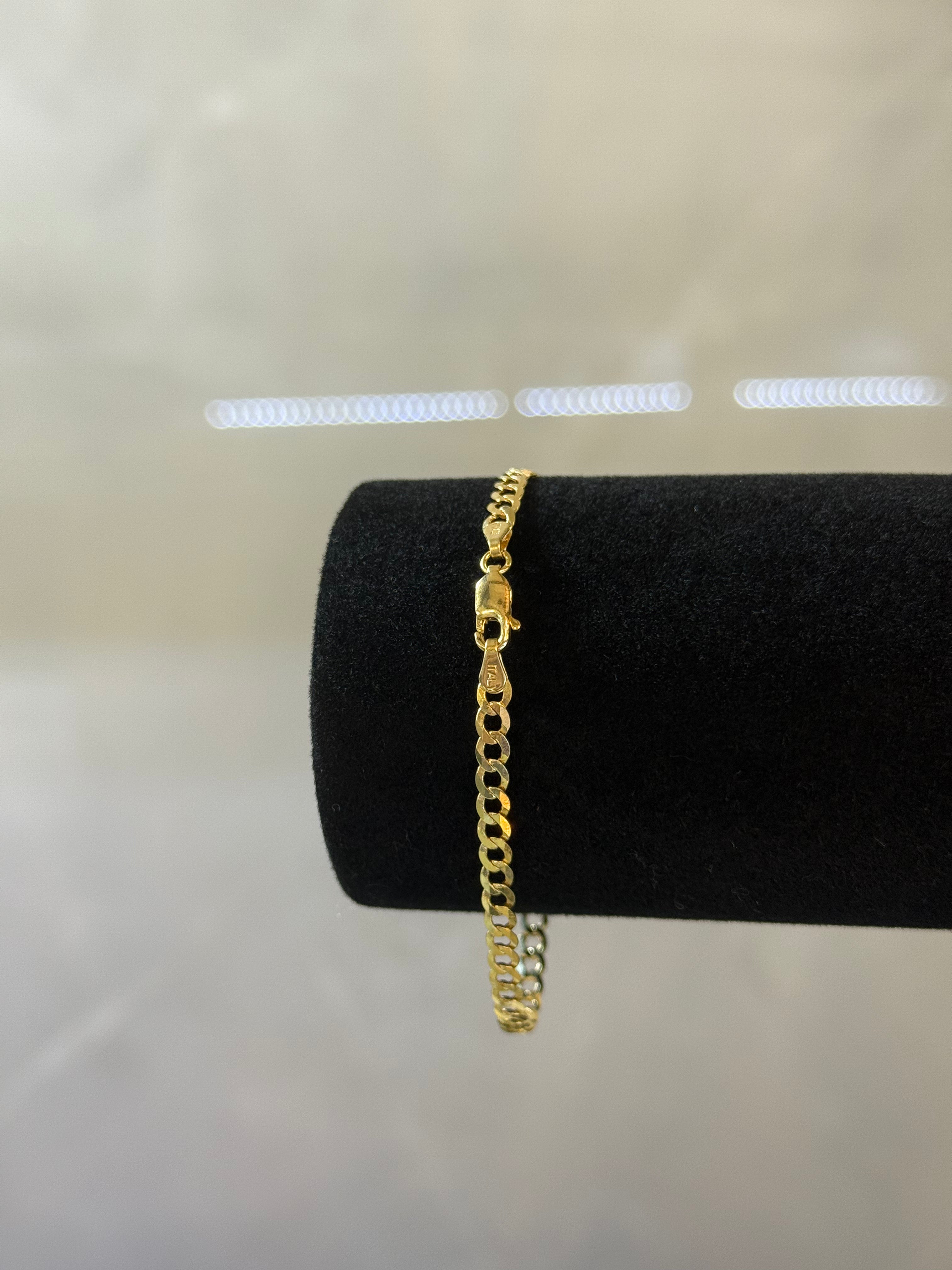 10K Curb Bracelet Link