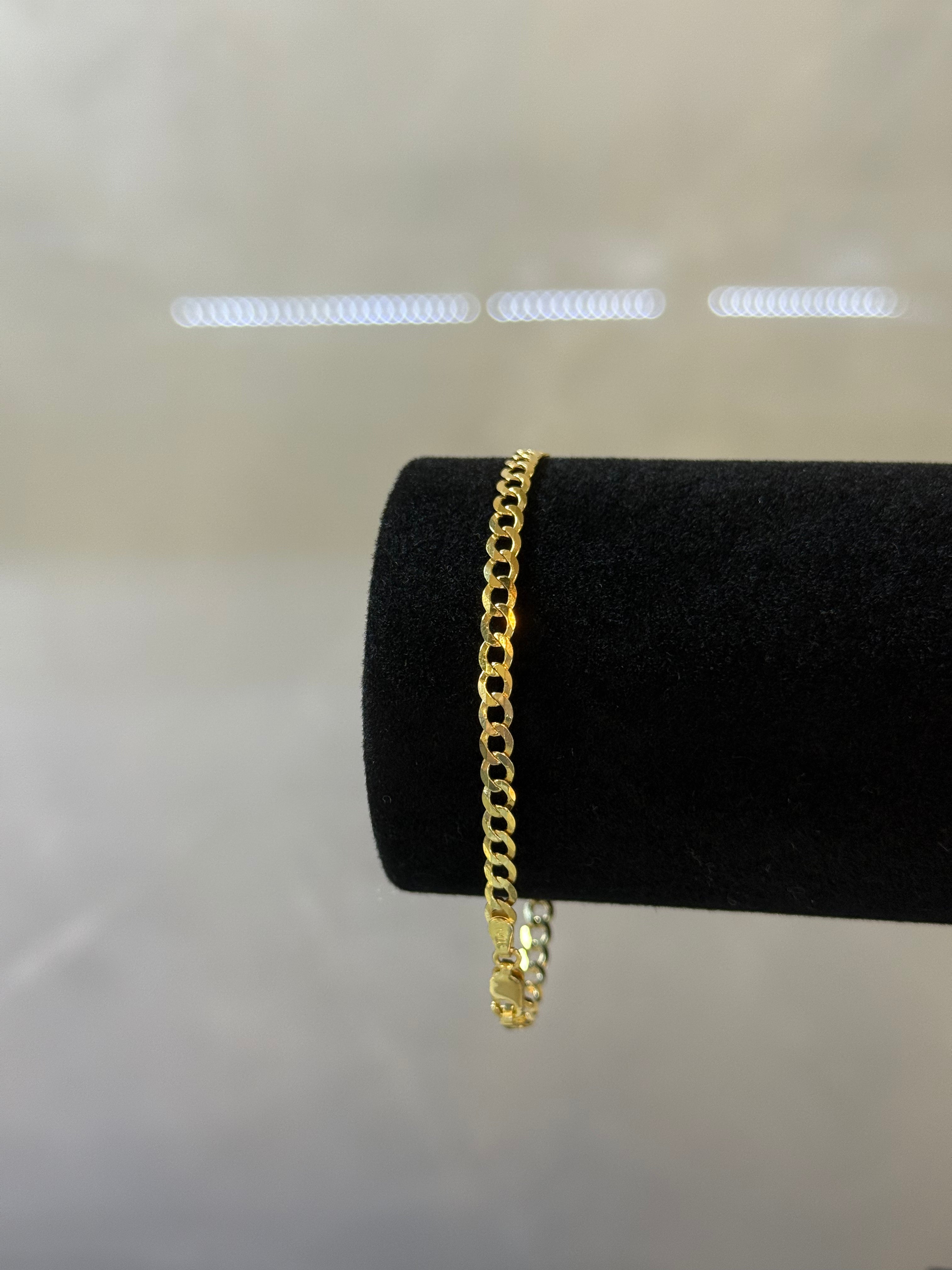 10K Curb Bracelet Link
