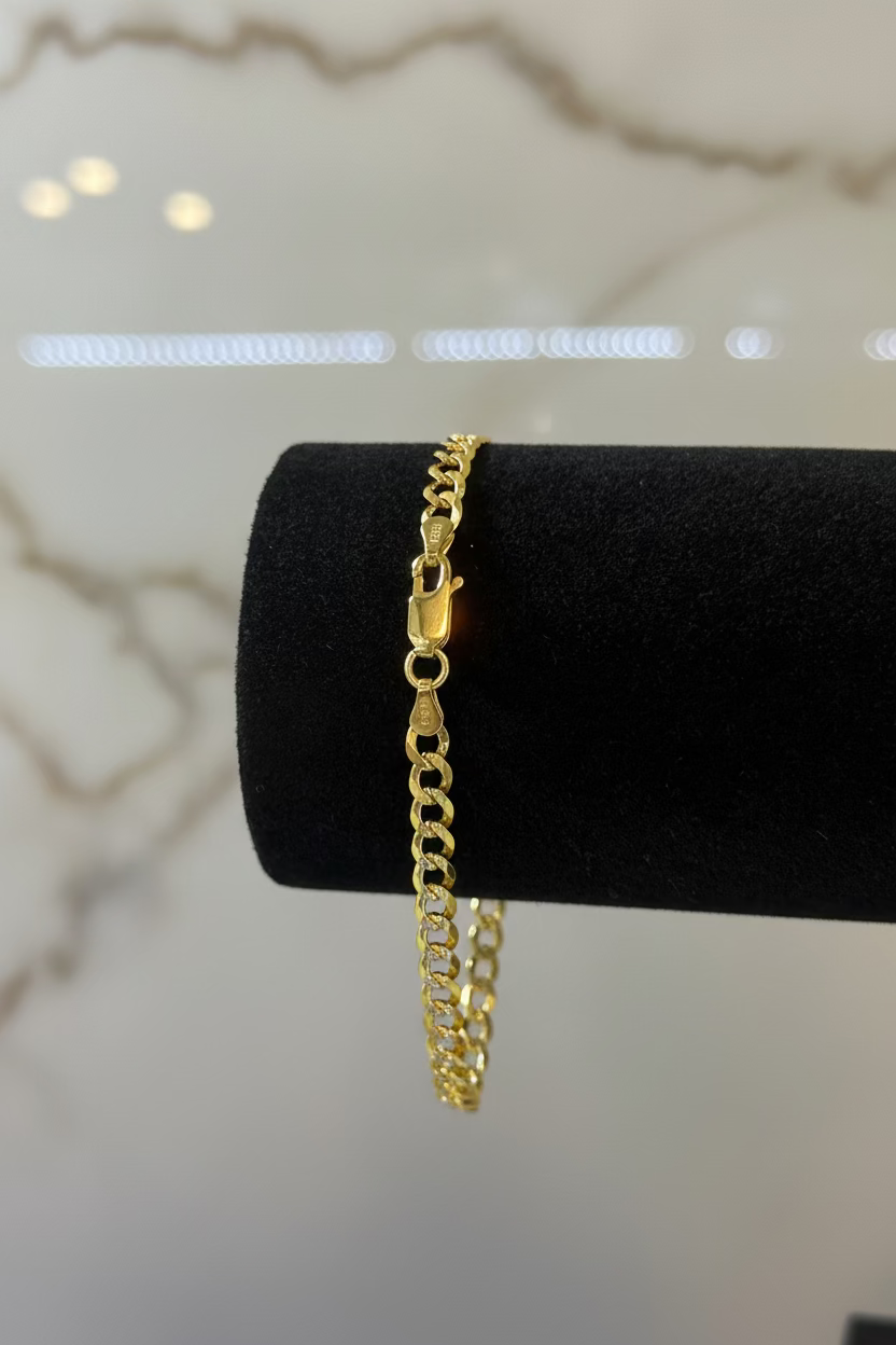 14K Pave Bracelet