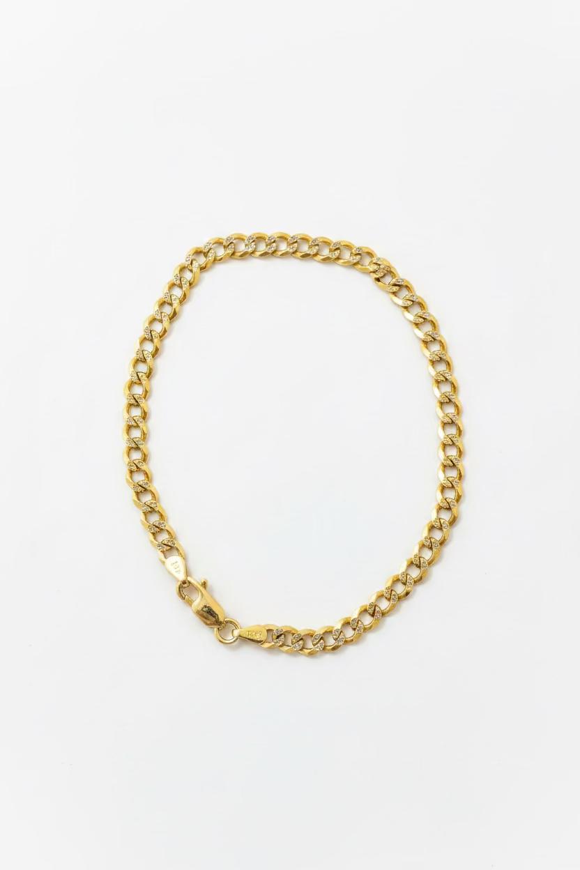 14K Pave Bracelet