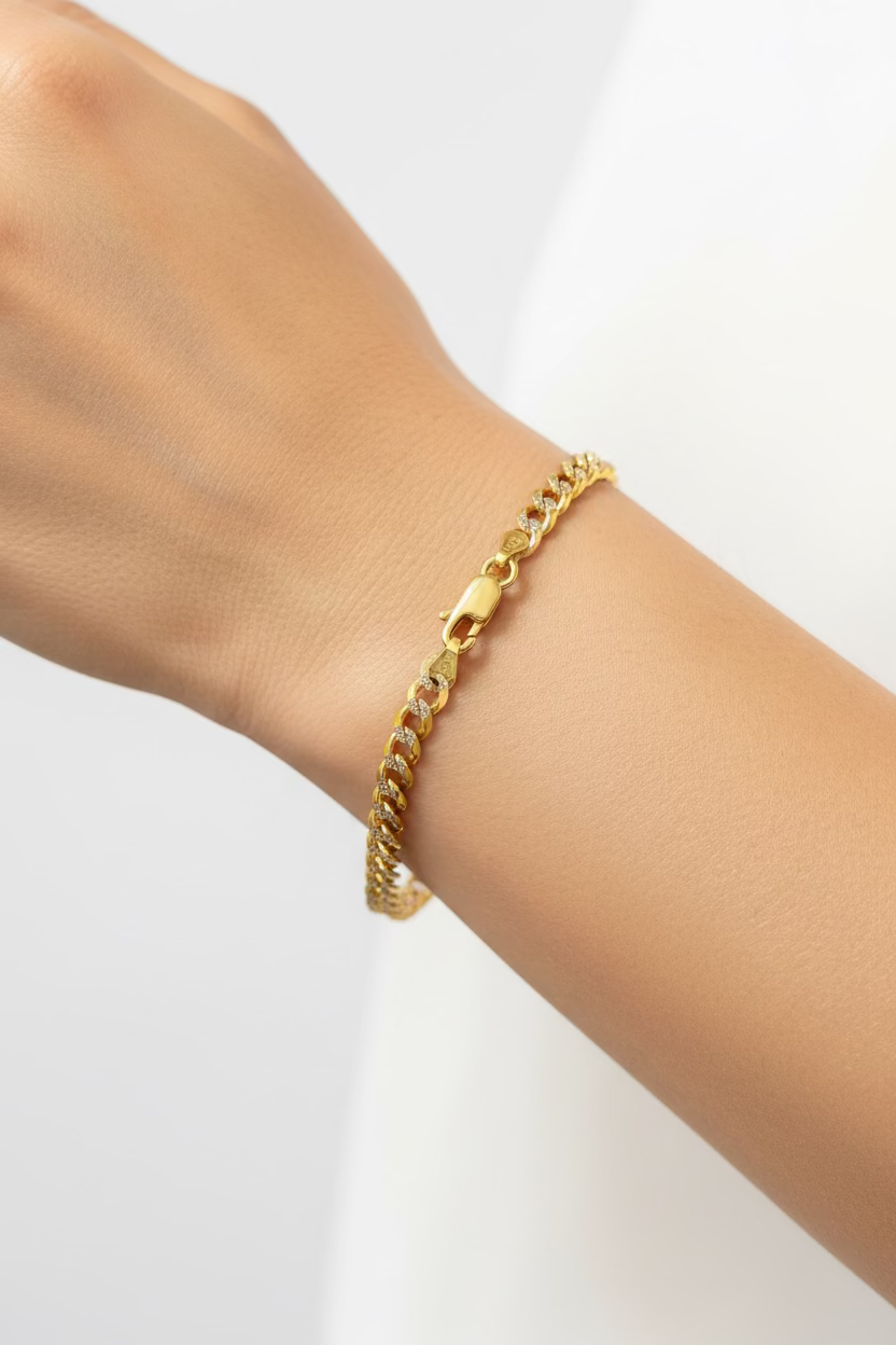 14K Pave Bracelet