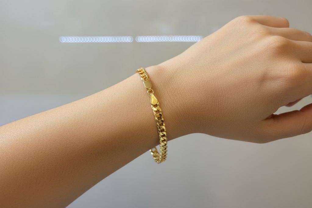 10K Curb Bracelet Link