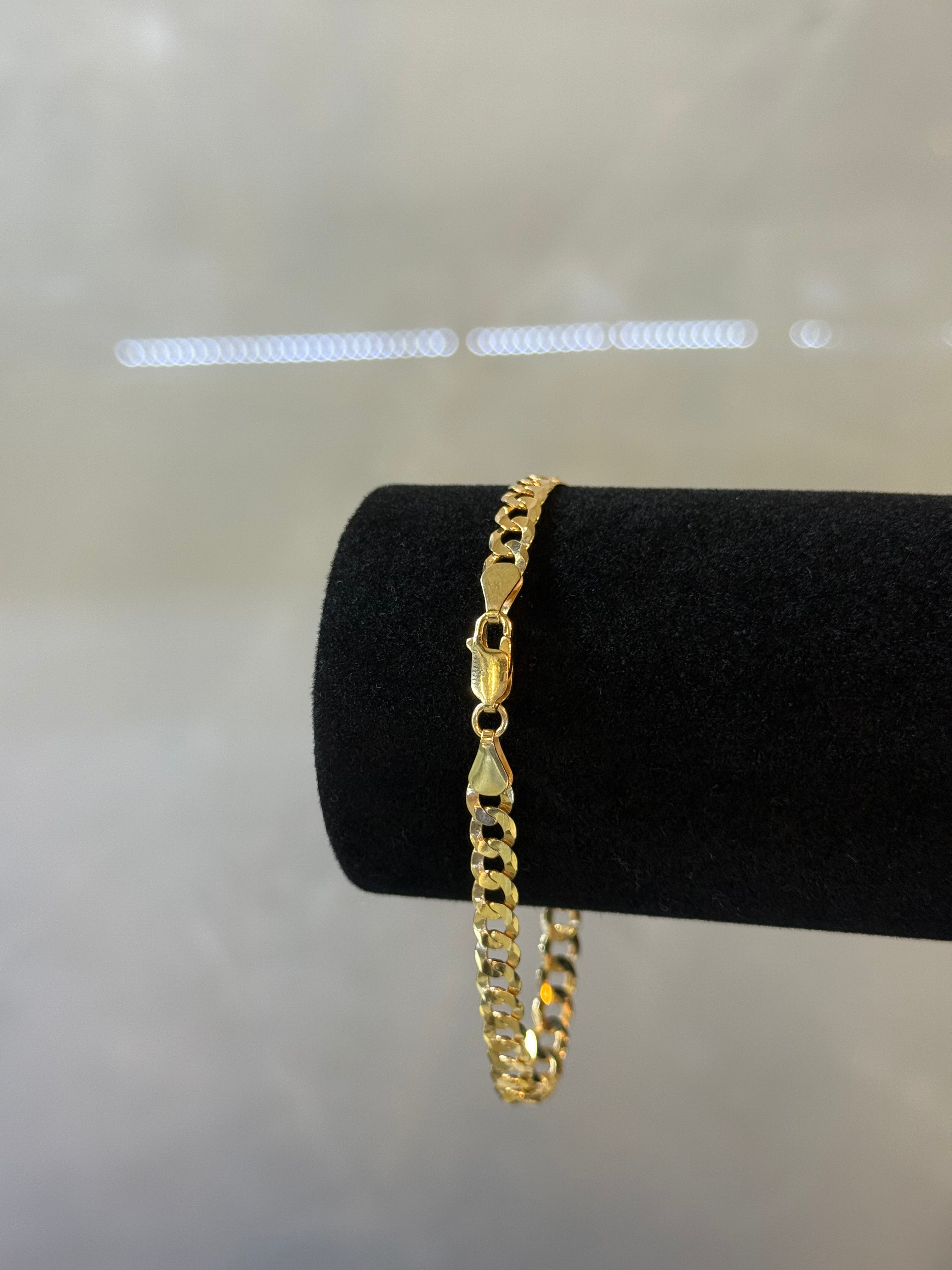 10K Curb Bracelet Link