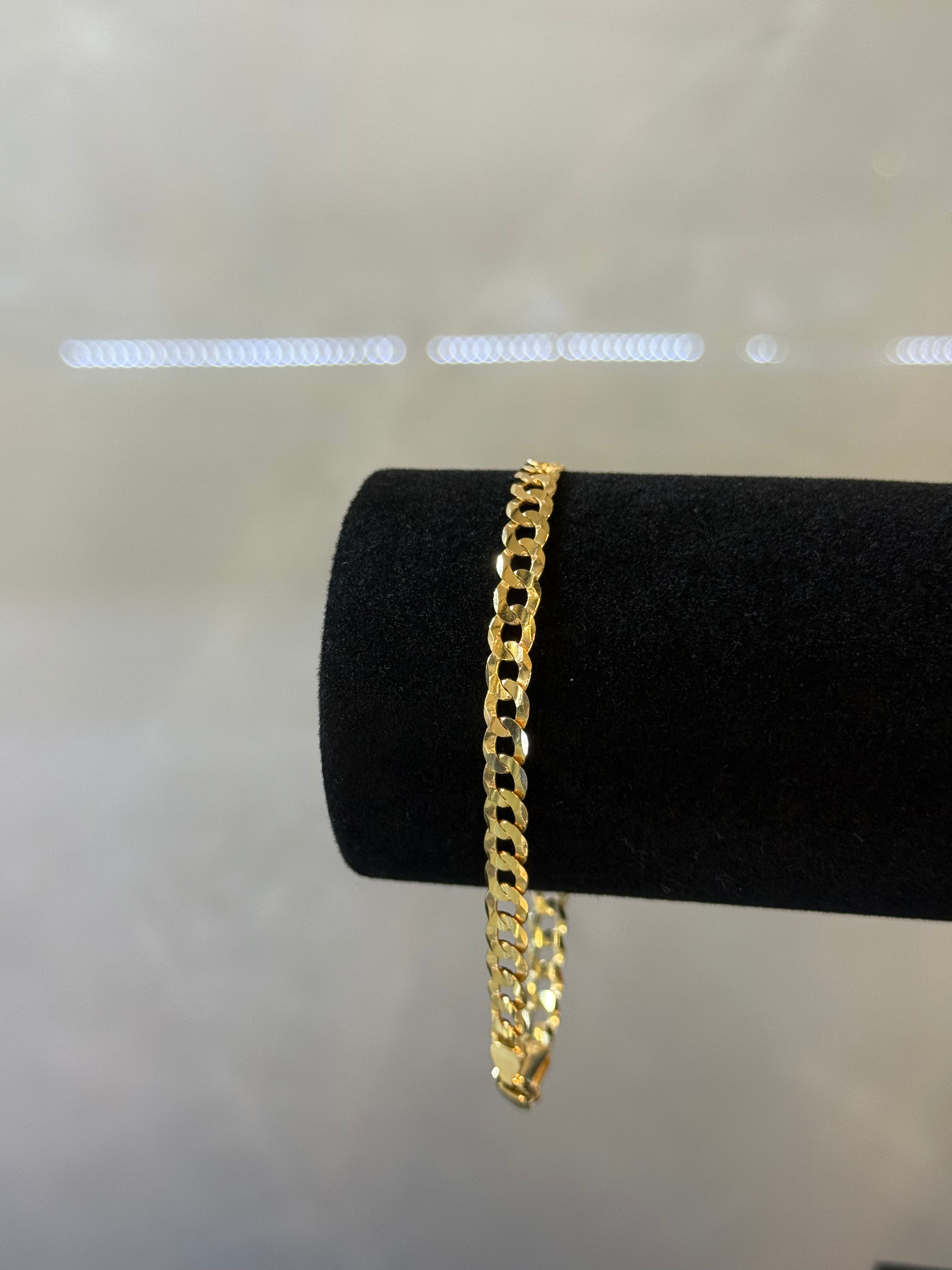 10K Curb Bracelet Link