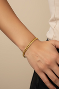 10K Curb Bracelet Link