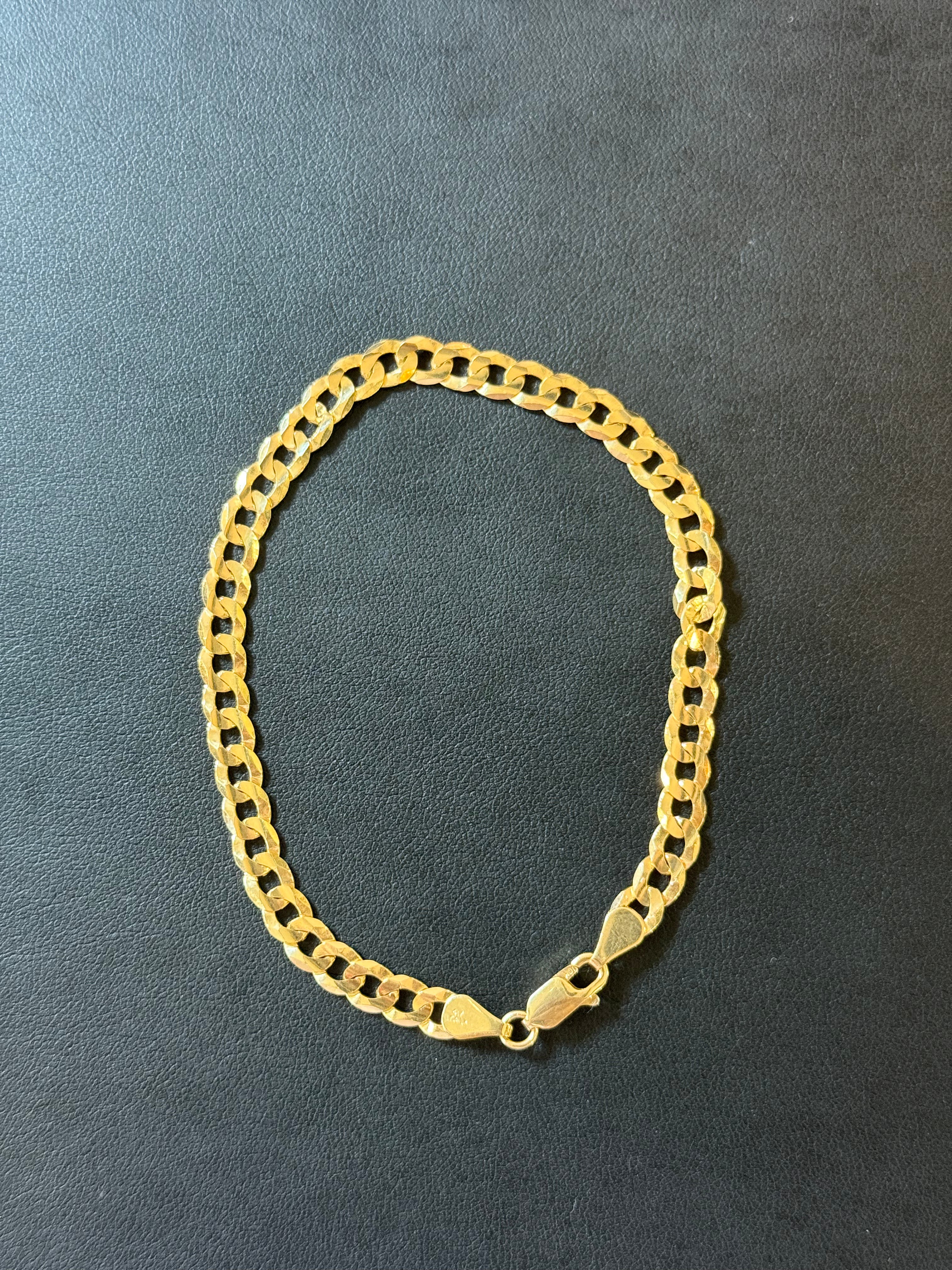 10K Curb Bracelet Link