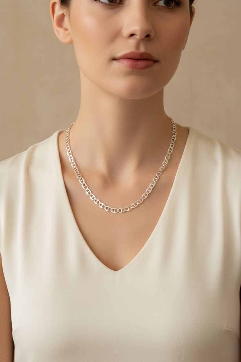 Sterling Silver Gucci Necklace