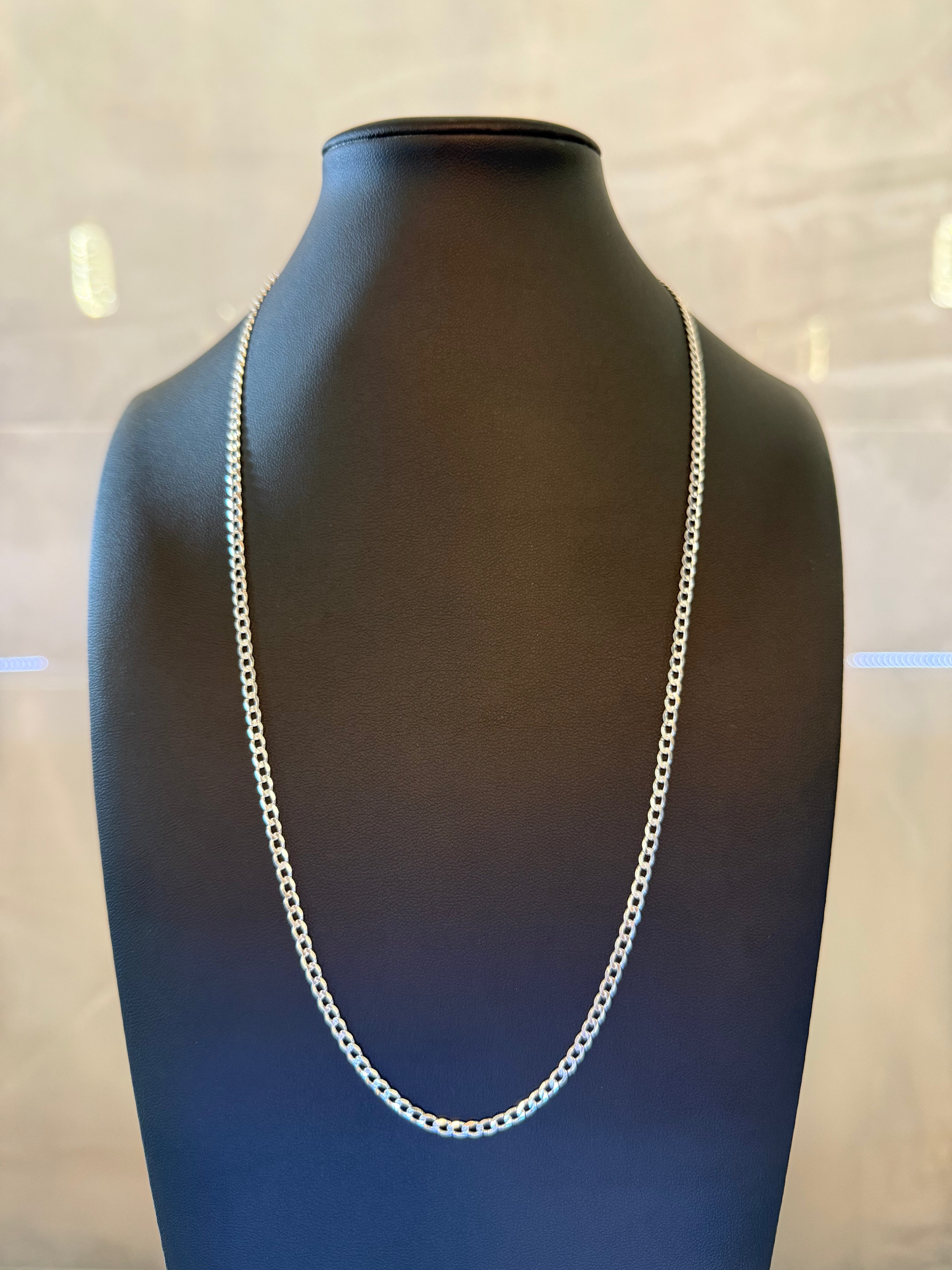 Sterling Silver Curb Chain 55