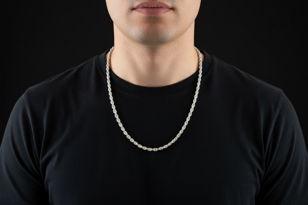 Sterling Silver Rope Chain
