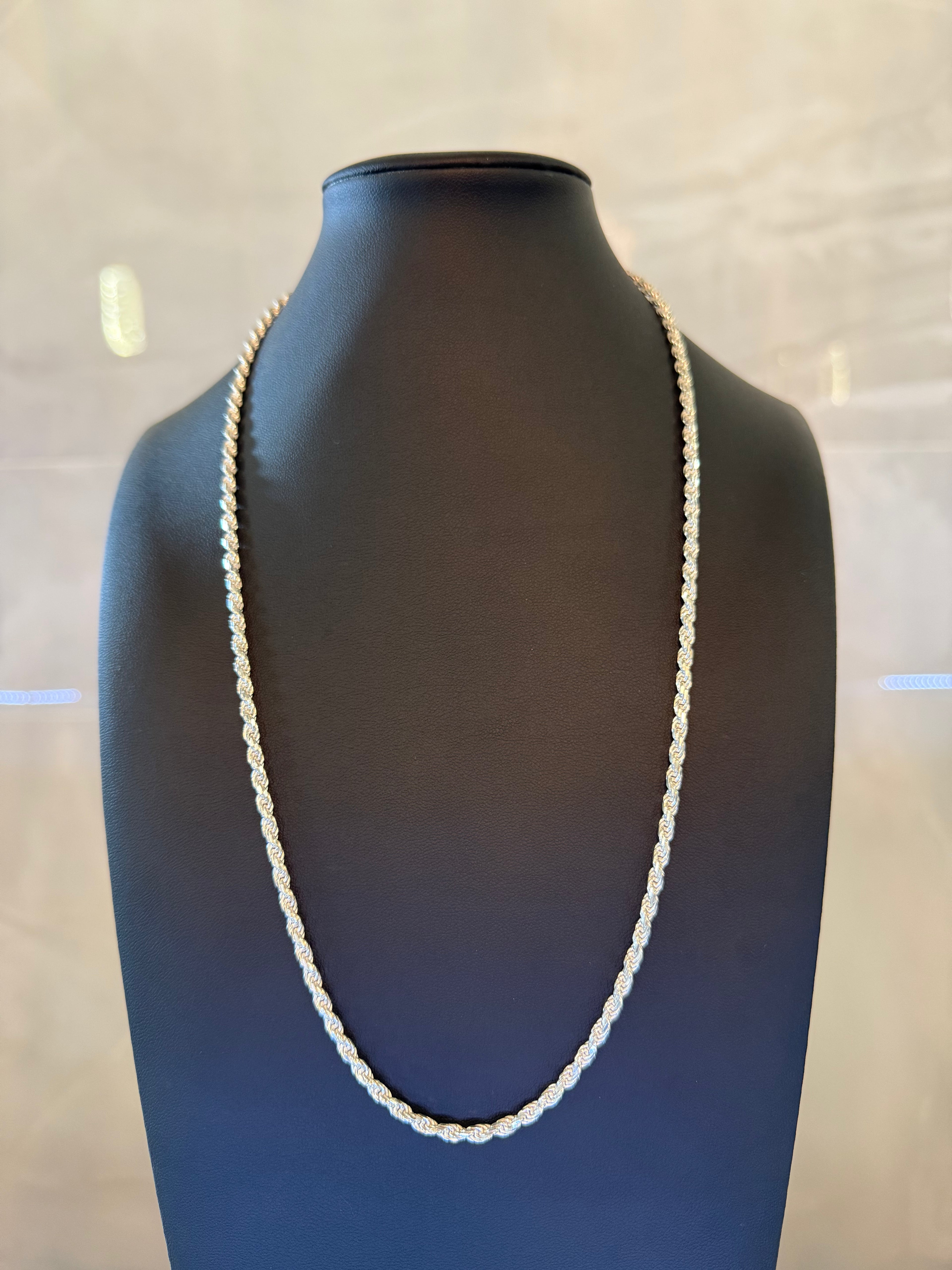 Sterling Silver Rope Chain