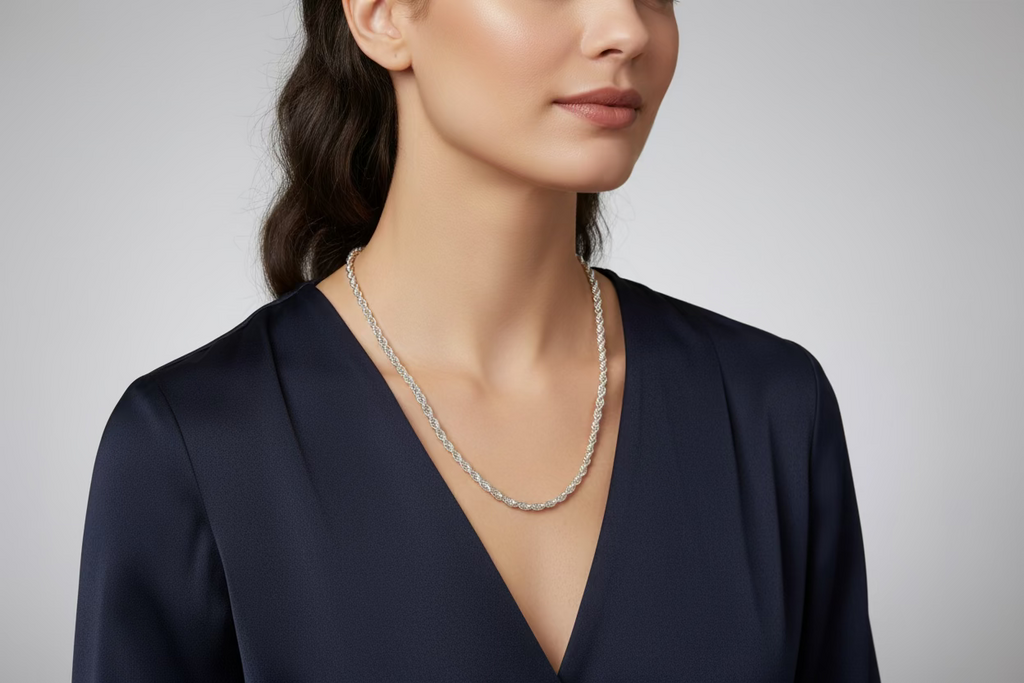 Sterling Silver Rope Chain
