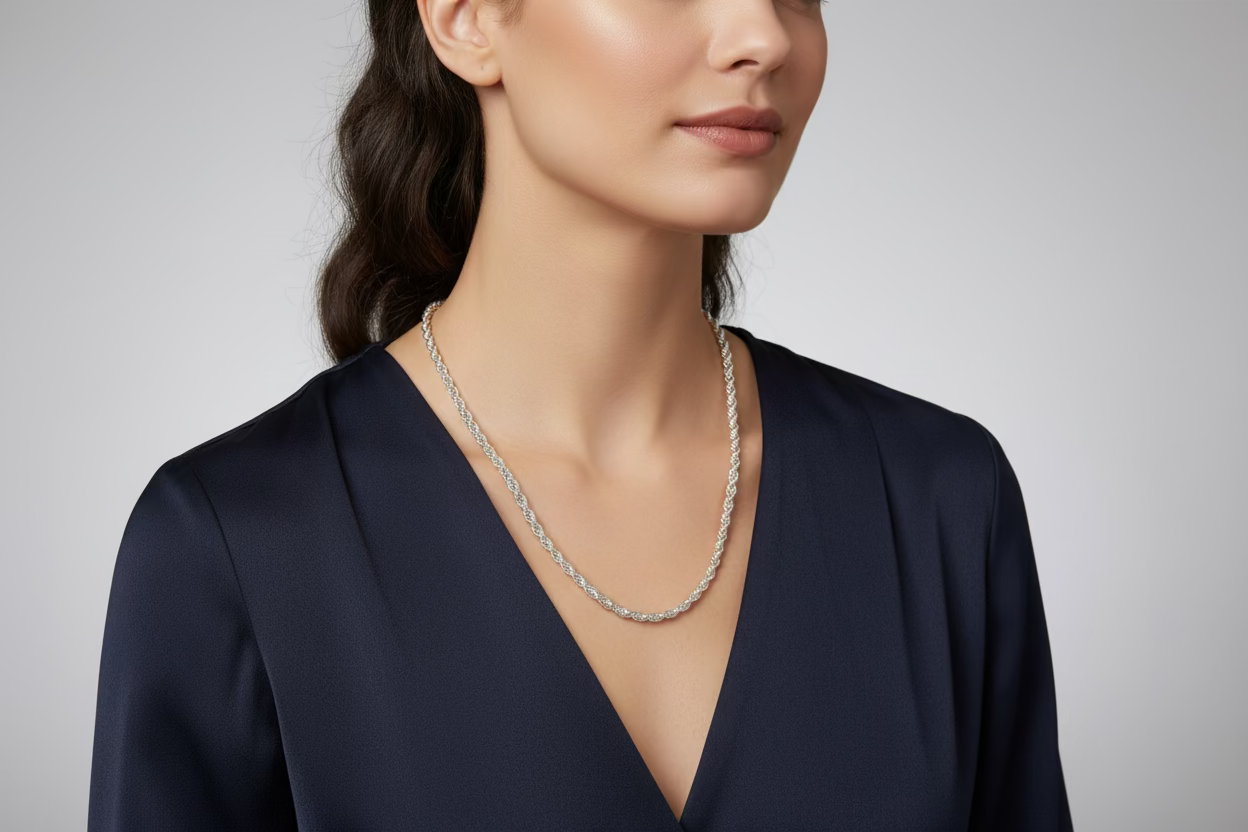 Sterling Silver Rope Chain
