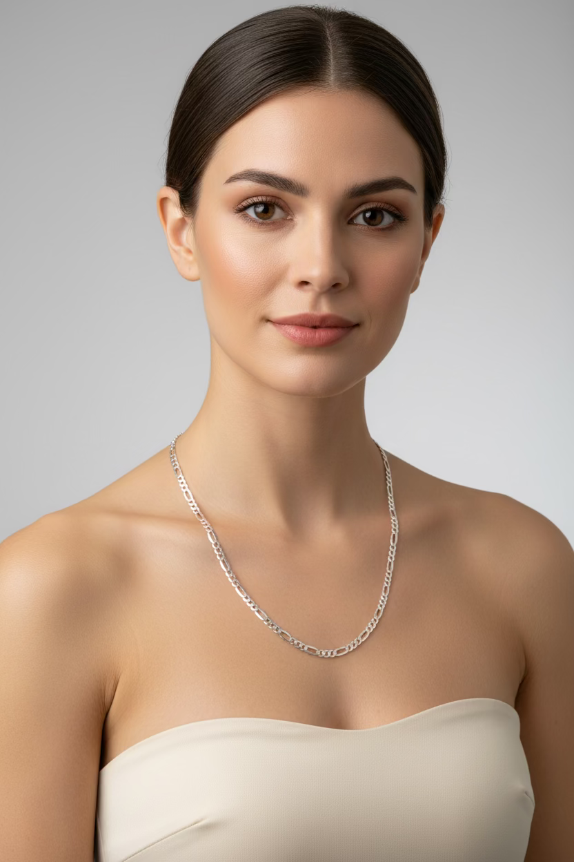 Figaro Sterling Silver Necklace 3