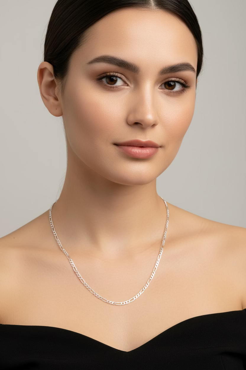 Figaro Sterling Silver Necklace 1