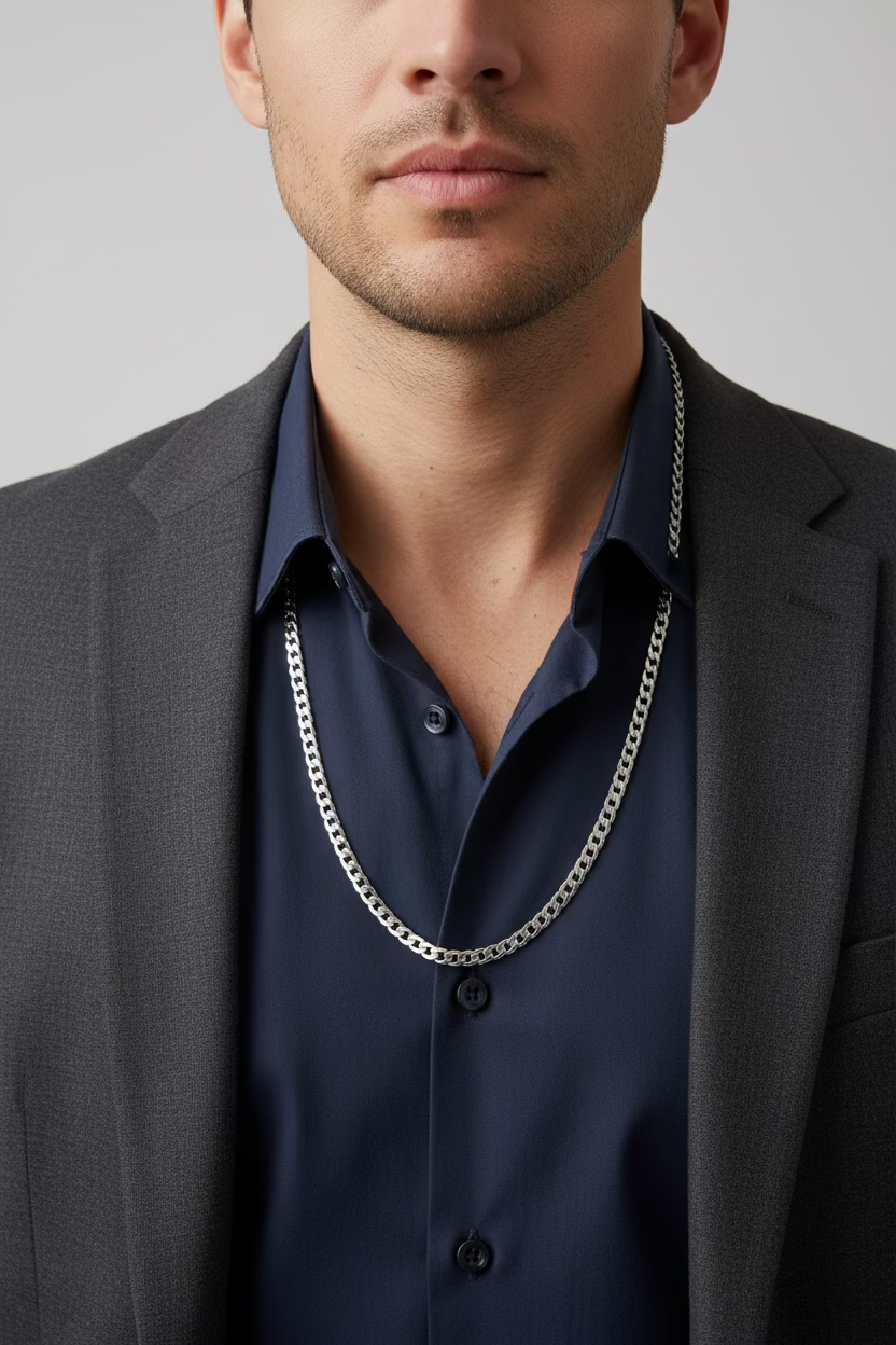Sterling Silver Curb Chain 7