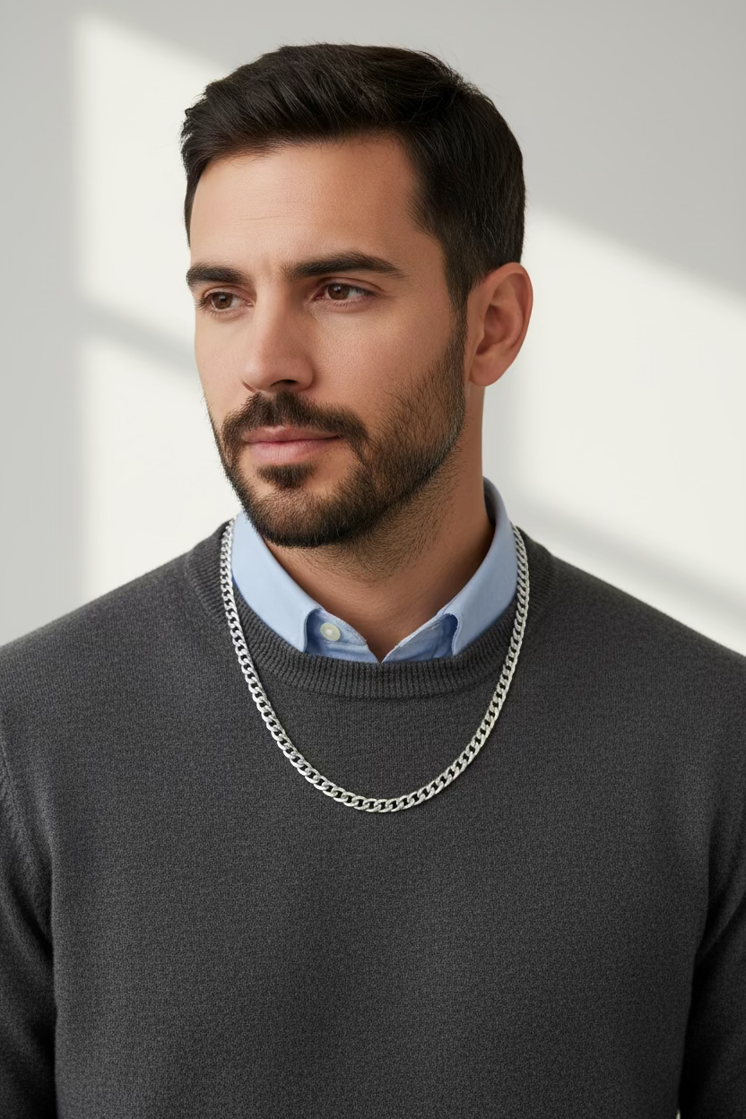 Sterling Silver Curb Chain 8
