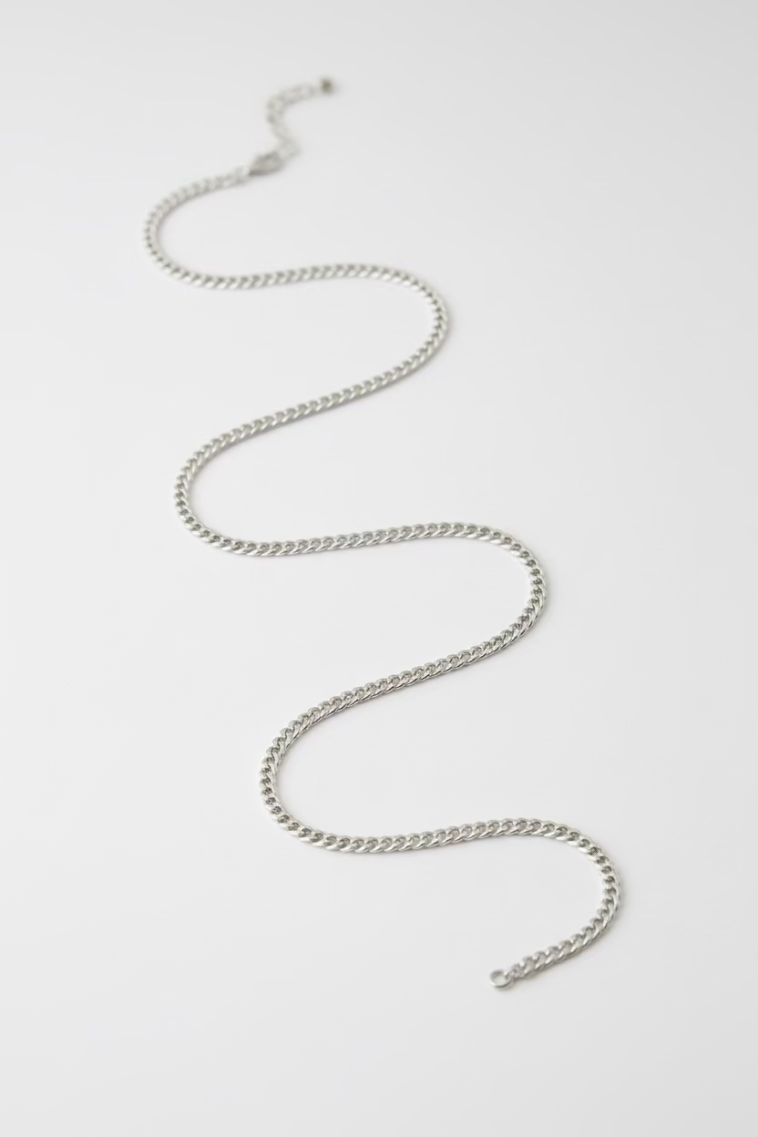Sterling Silver Curb Chain 8