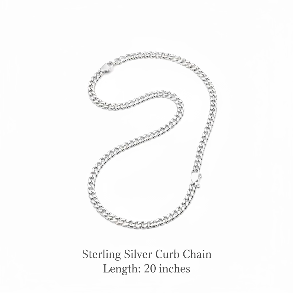 Sterling Silver Curb Chain 2