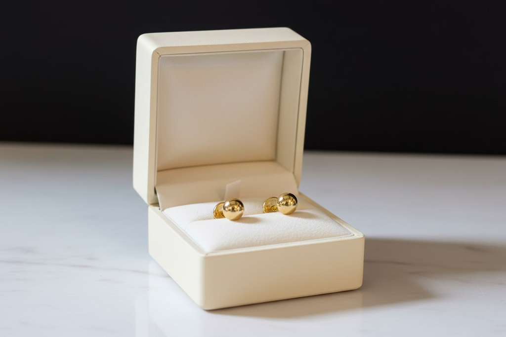 10K ball Earrings
