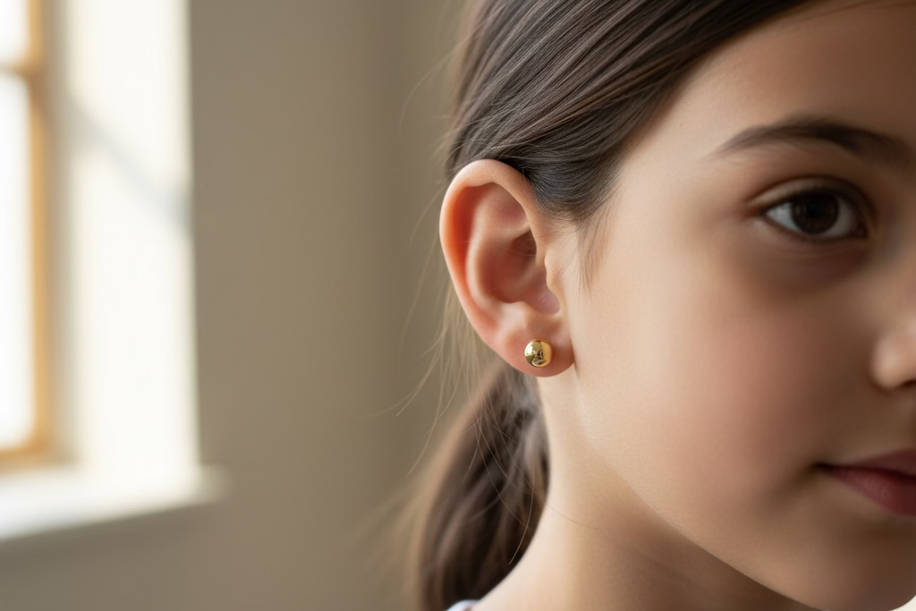 10K ball Earrings