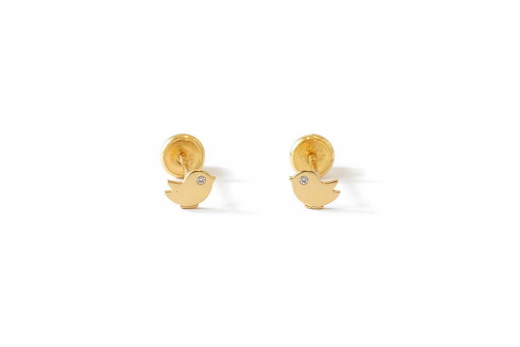 10K Bird Earrings
