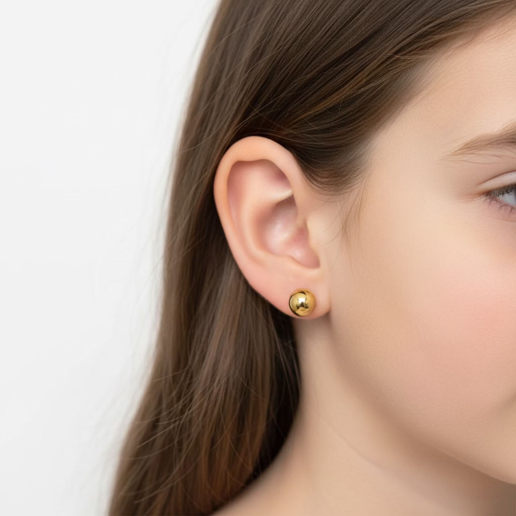 10K Ball Earrings