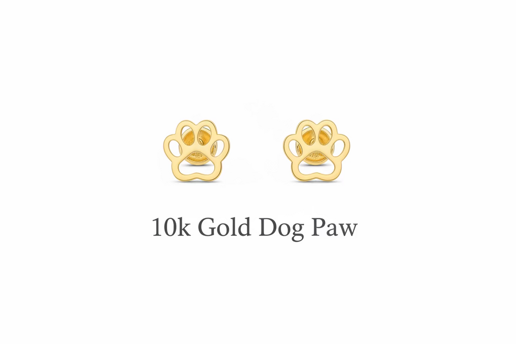 10k gold Dog Paw