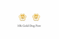 10k gold Dog Paw
