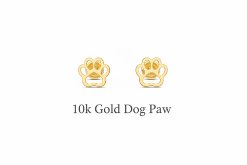10k gold Dog Paw