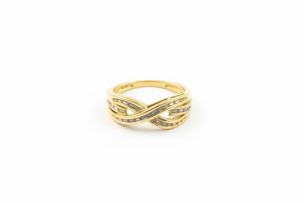10K Women Ring CZ