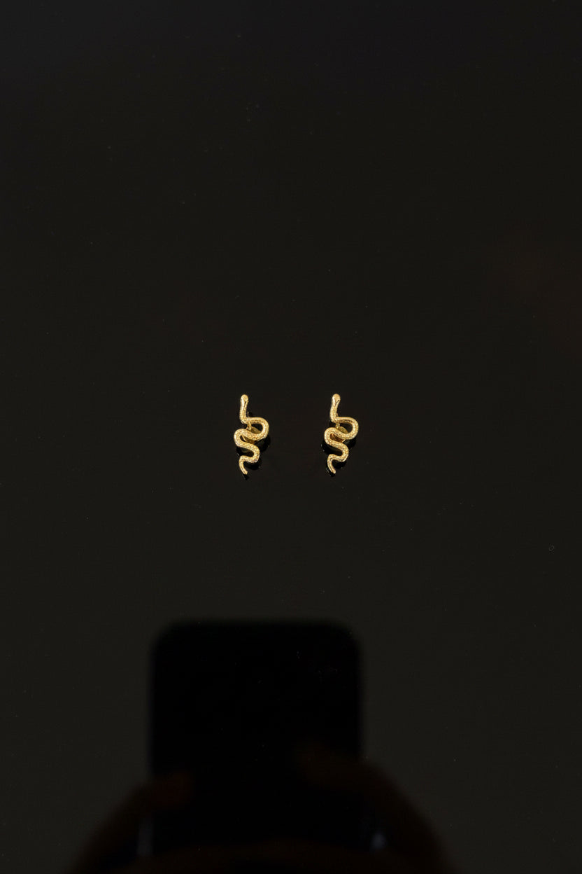 10K small Snake Earrings