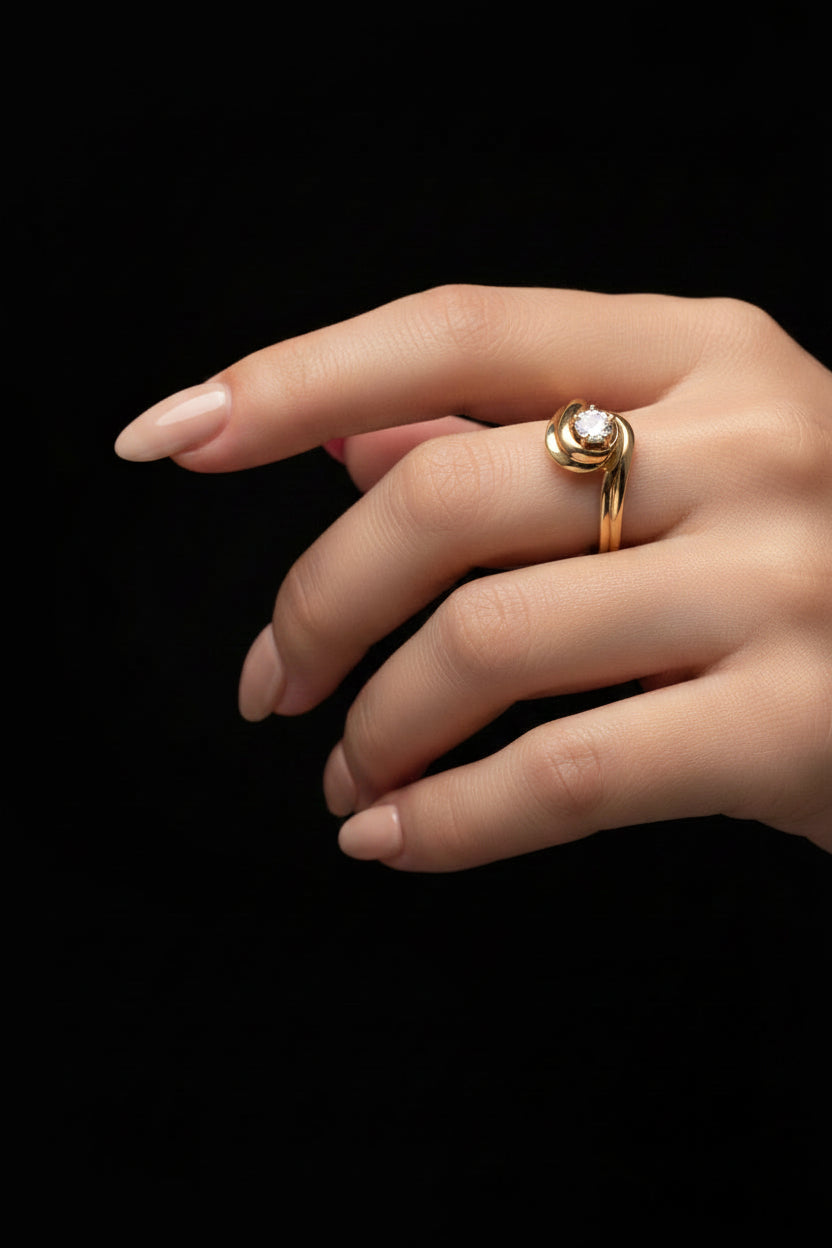 14k Lab Diamond Ring