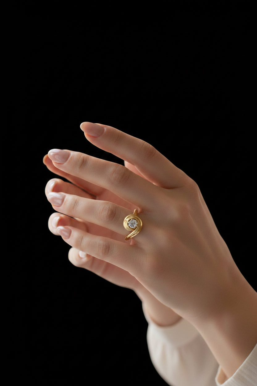 14k Lab Diamond Ring