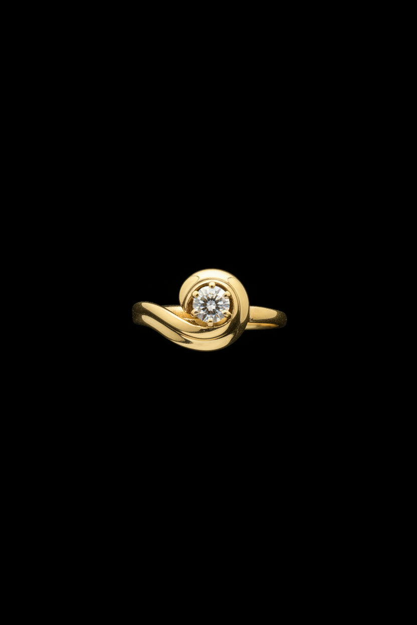 14k Lab Diamond Ring
