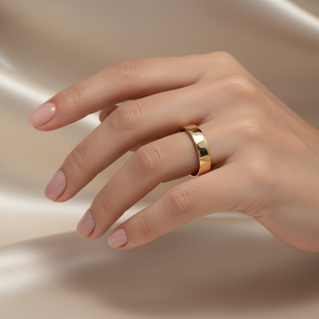 10k Ring Solid Band