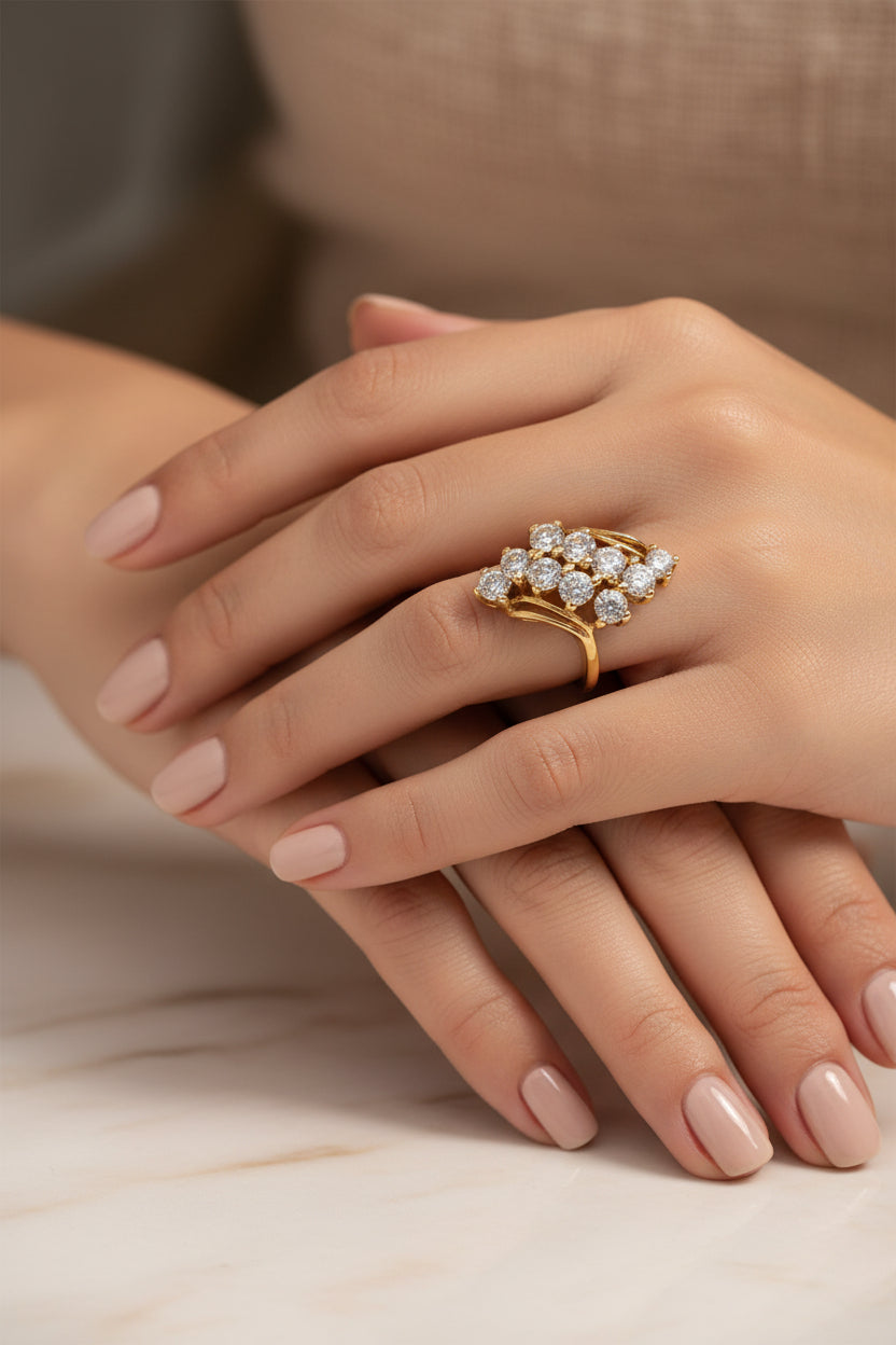 10k Rocky Ring CZ diamond