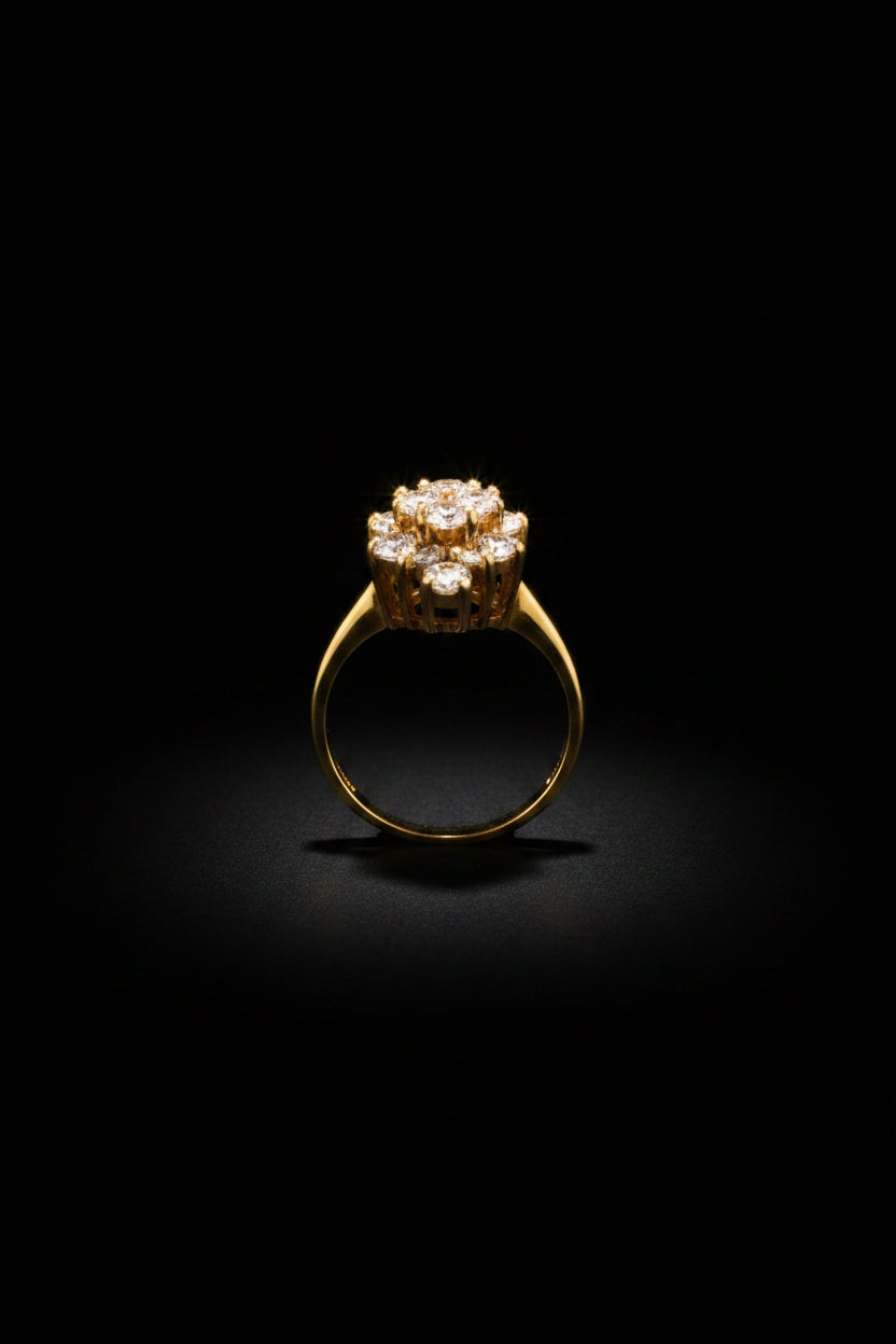 10k Rocky Ring CZ diamond