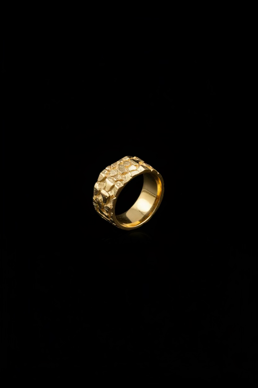 10k Men Nugget Ring
