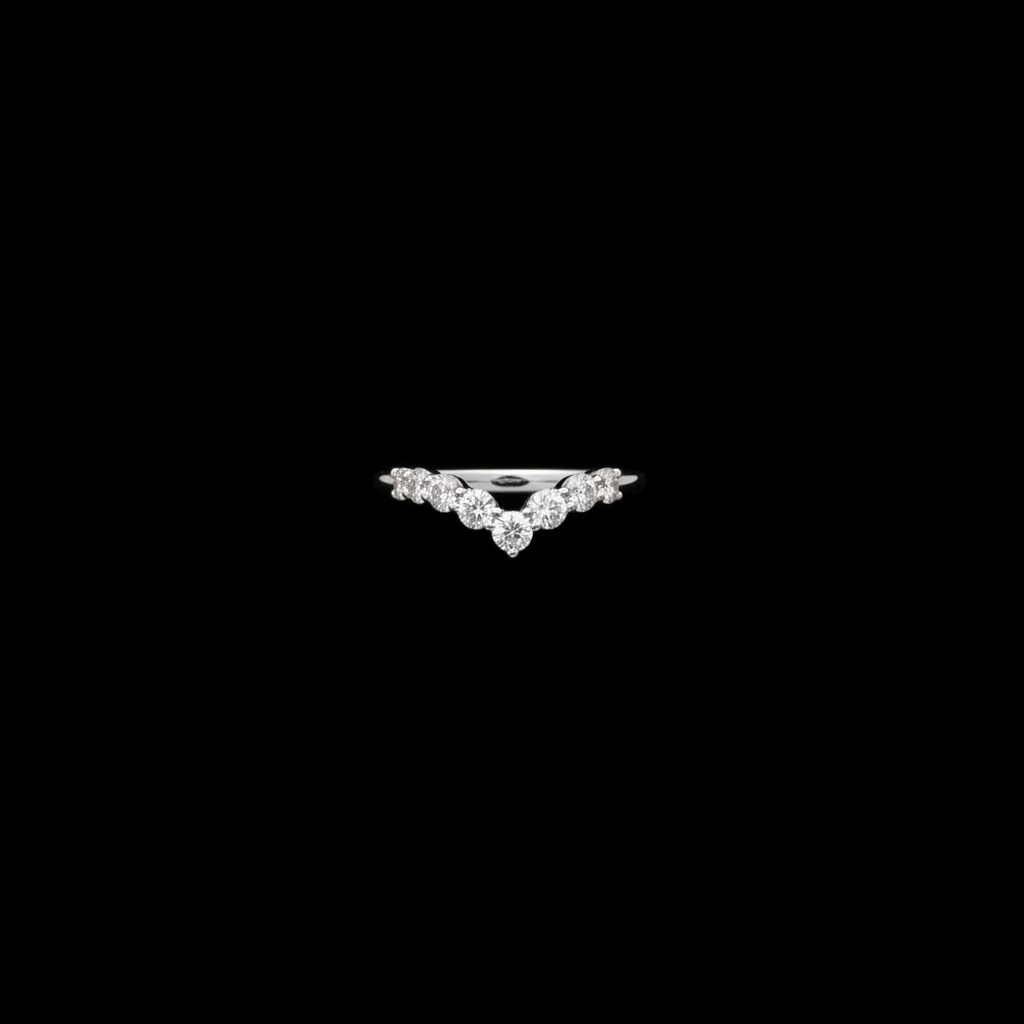 14k White Gold Natural Diamond Ring