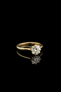10k Round Lab Diamond Ring