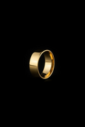 18K Solid Gold Band Ring