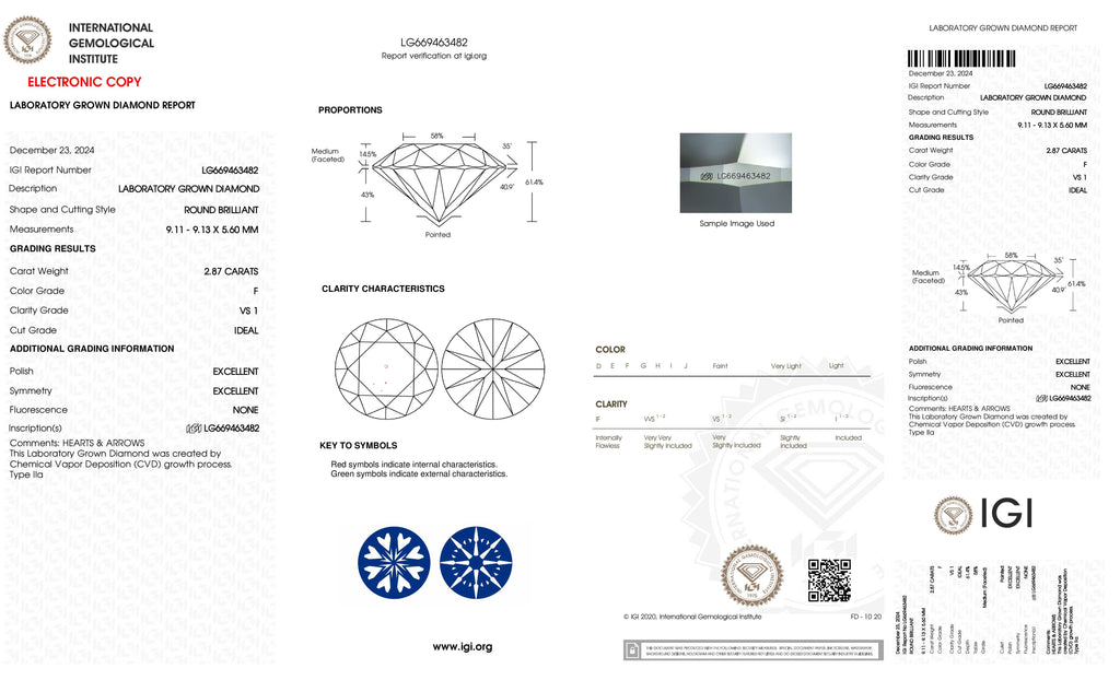 14k Round Lab Diamond Ring