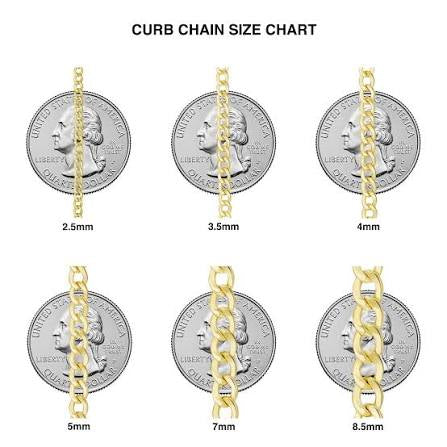 14K Solid Curb Chain