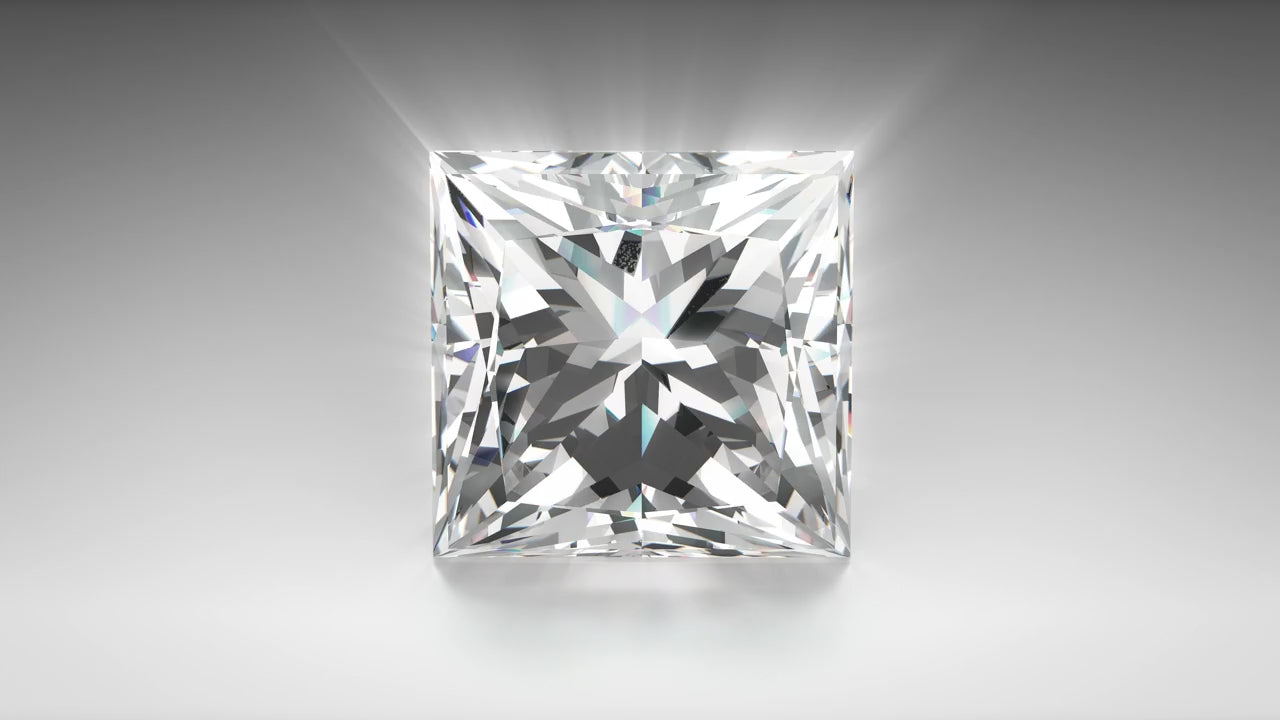 3.02 Carat Princess- Lab Grown-D Color-VS1 Clarity- IGI Certified